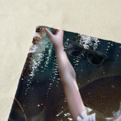 Balletttänzer in einem blauen Tutu Strandtuch (Beispiel)