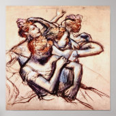 Balletttänzer in halber Abbildung von Edgar Degas Poster (Vorne)