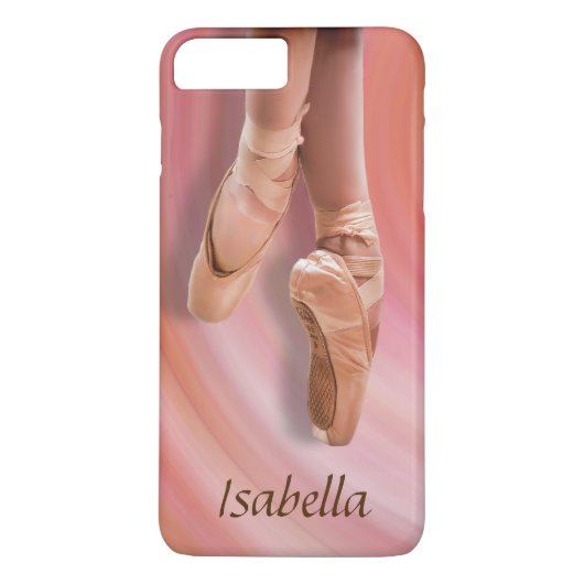 Balletttänzer in Rosa mit Individuelle Name Case-Mate iPhone Hülle (Rückseite)