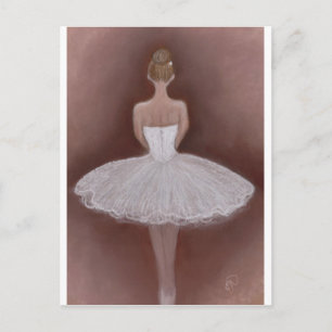 Balletttänzer in Tutu Postkarte