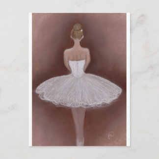Balletttänzer in Tutu Postkarte