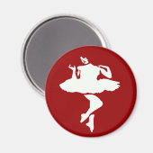 Balletttänzer Magnet (Vorderseite/Rückseite)
