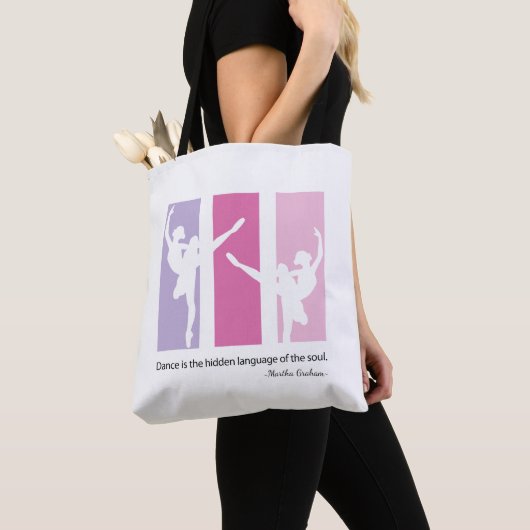 Balletttänzer Martha Graham Quote Tote Tag Tasche (Von Nahem)