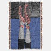 Balletttänzer mit rosa Schuhputzleder Decke (Vorderseite Vertikal)