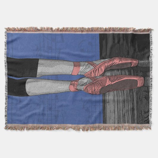 Balletttänzer mit rosa Schuhputzleder Decke (Vorderseite)