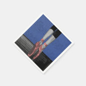 Balletttänzer mit rosafarbenen Schuhen Party Napki Serviette (Ecke)