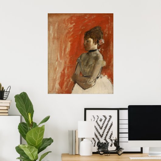 Balletttänzer mit Waffen, überquert von Edgar Dega Poster (Heimbüro)