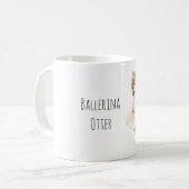 Balletttänzer Otter Kaffeetasse (Vorderseite Links)