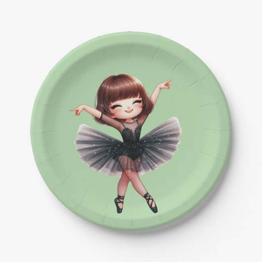 Balletttänzer Pappteller (Vorderseite)