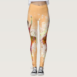 Balletttänzer Personalisieren Ballerina Leggings