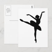 Balletttänzer Postkarte (Vorne/Hinten)