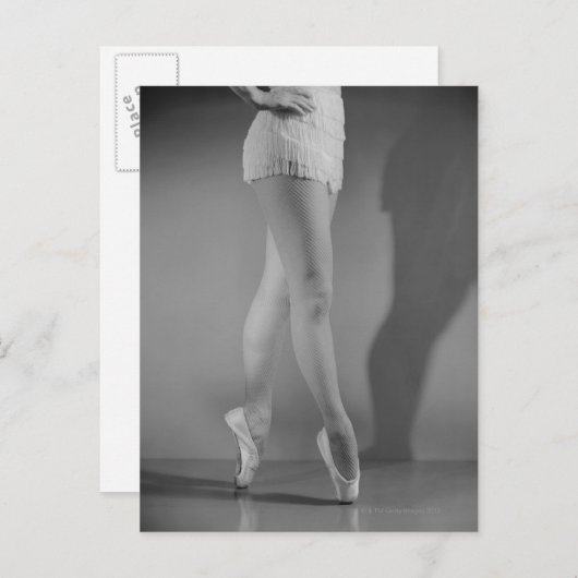 Balletttänzer Postkarte (Vorne/Hinten)