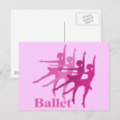 Balletttänzer Postkarte (Vorne/Hinten)