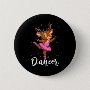 Balletttänzer Rentier Ballerinen Weihnachten Pjs F Button