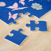Balletttänzer Schmetterlinge Blumen Puzzle (Seite)