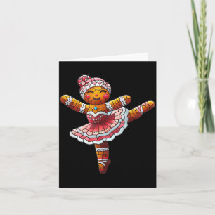 Balletttänzer Schokoladen-Weihnachts-Tanzlehrer Karte