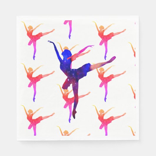 Balletttänzer Serviette (Vorderseite)