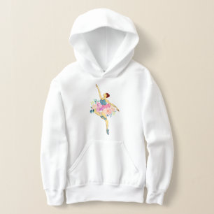 Balletttänzer Tanz Mädchen Ballerina Blume Floral Hoodie