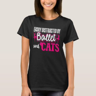 Balletttänzer Tanz Mädchen Ballerina Katze Leicht T-Shirt