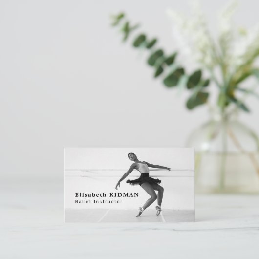 Balletttänzer, Tanzlehrer, Tänzer Visitenkarte (Stehend Vorderseite)