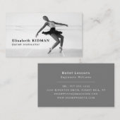 Balletttänzer, Tanzlehrer, Tänzer Visitenkarte (Vorne/Hinten)