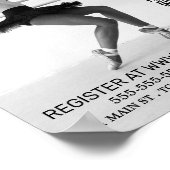 Balletttänzer, Tanzlei Werbung Poster (Ecke)