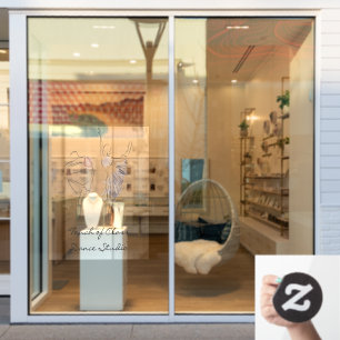 Balletttänzer Tanzstudio personalisieren Fensteraufkleber