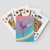 Balletttänzer und Regenbogen Spielkarten (Rückseite)