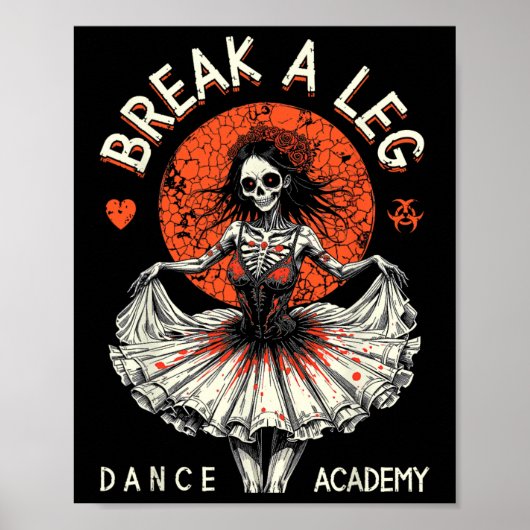 Balletttänzer Zombie Ballerina Tanzakademie Hunger Poster (Vorne)