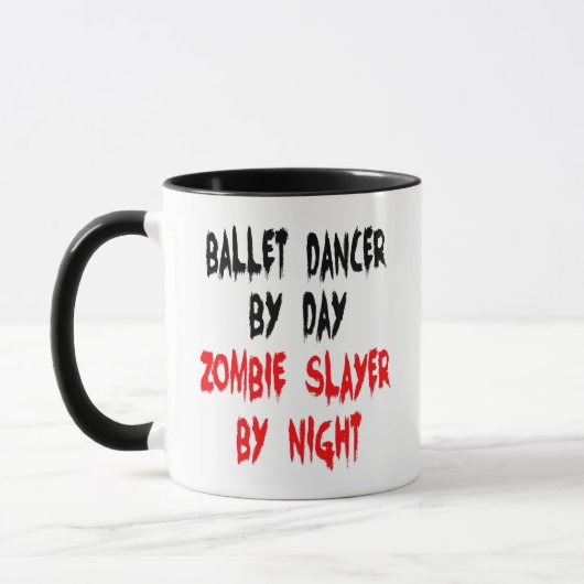 Balletttänzer Zombie Joke Tasse (Links)