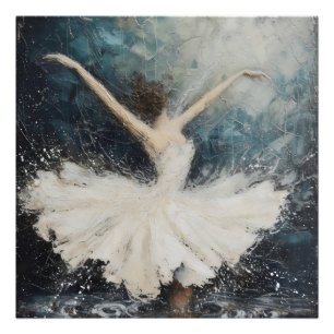 Balletttänzerin Abstrakte Kunst Fotodruck