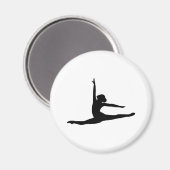 Balletttänzerin Ballerina Magnet (Vorderseite/Rückseite)