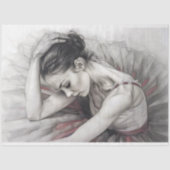 Balletttänzerin Decoupage Seidenpapier (Vorderseite)