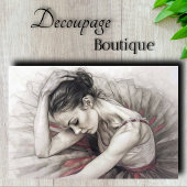 Balletttänzerin Decoupage Seidenpapier