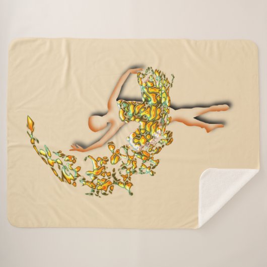 Balletttänzerin Frau Sherpa Blanket Ballerina Sherpadecke (Vorderseite (Horizontal))