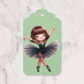 Balletttänzerin Geschenkanhänger (Rückseite)