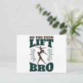 Balletttänzerin heben Sie sogar die Bro Postkarte (Stehend Vorderseite)