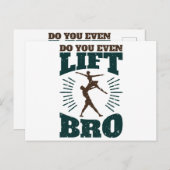 Balletttänzerin heben Sie sogar die Bro Postkarte (Vorne/Hinten)