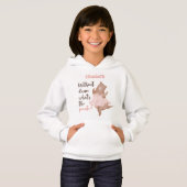 Balletttänzerin Hoodie mit Niedlichem und lustigem (Vorne ganz)