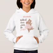 Balletttänzerin Hoodie mit Niedlichem und lustigem (Vorderseite)