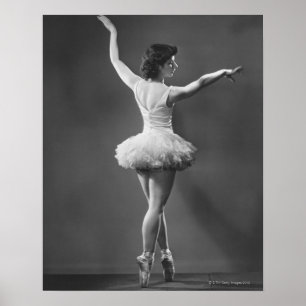 Balletttänzerin im Tutu Poster