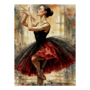 Balletttänzerin im Tutu, Poster