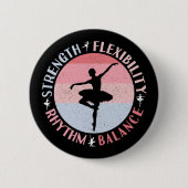Balletttänzerin - Mentalität Werte Button (Vorderseite)
