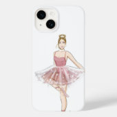 Balletttänzerin, Modeskizze, Case-Mate iPhone Hülle (Rückseite)
