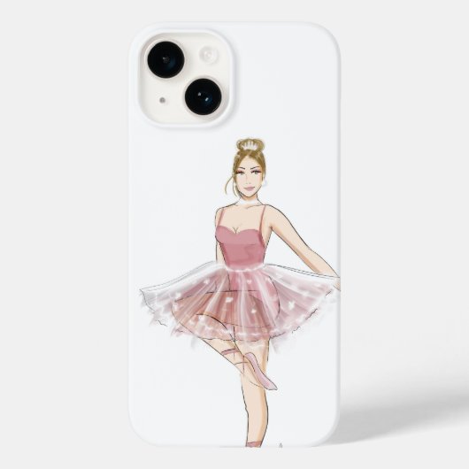 Balletttänzerin, Modeskizze, Case-Mate iPhone Hülle (Rückseite)
