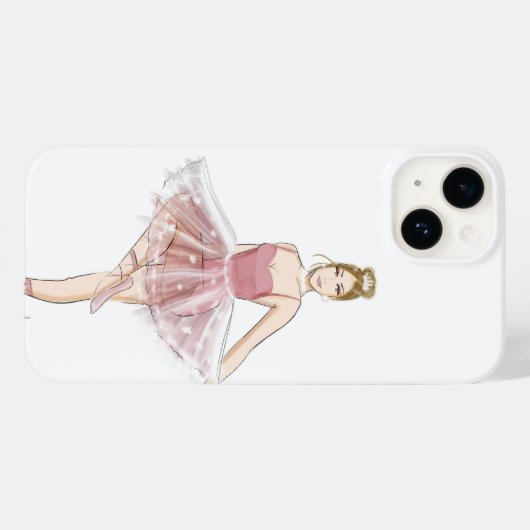 Balletttänzerin, Modeskizze, Case-Mate iPhone Hülle (Rückseite (Horizontal))