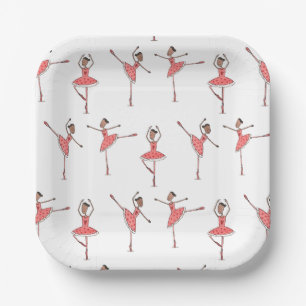 Balletttänzerin Pappteller