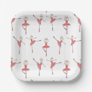 Balletttänzerin Pappteller