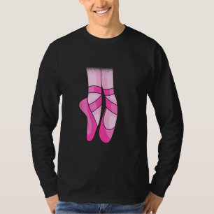 Balletttänzerin Pointe Toe Shoe für Ballerina Girl T-Shirt
