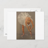 Balletttänzerin Postkarte (Vorne/Hinten)